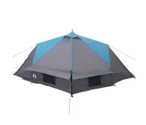Teepee Telk Katusega Õhuavaga Sinine Ja Hall 490 X 410 X 210 Cm