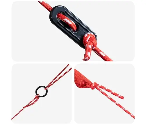 Teepee Palapinė Su Stogu Pilka Ir Oranžinė 490 X 410 X 210 Cm