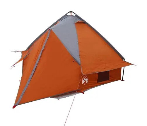 Teepee Palapinė Su Stogu Pilka Ir Oranžinė 490 X 410 X 210 Cm