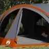 Ģimenes Telts Ar Jumtu Pelēka Un Oranža 460 X 430 X 214 Cm Vidaxl