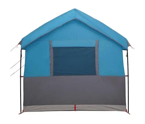 Ģimenes Telts Ar Jumtu Zila Un Pelēka 324 X 255 X 230 Cm Vidaxl