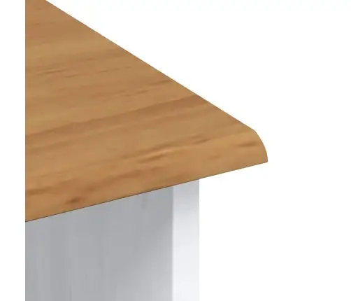 Skapītis “Askim” Balts 91X40X199.5 Cm Masīvkoka Priedes Vidaxl