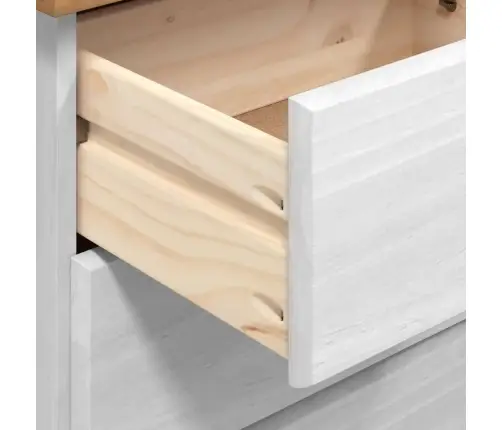 Skapītis “Askim” Balts 91X40X199.5 Cm Masīvkoka Priedes Vidaxl