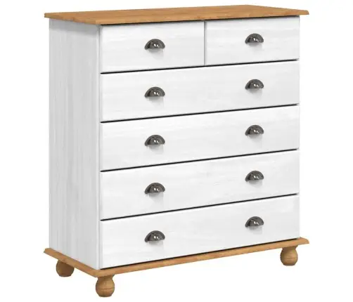 Skapītis “Askim” Balts 91X40X199.5 Cm Masīvkoka Priedes Vidaxl