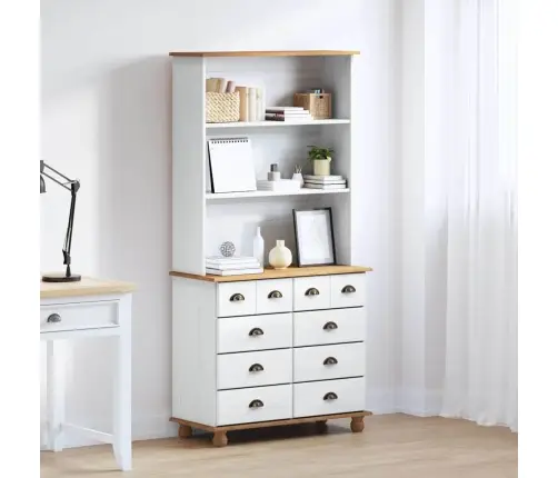 Narvas Askim Balta 91 X 40 X 184 Cm Pušies Medienos Masyvas