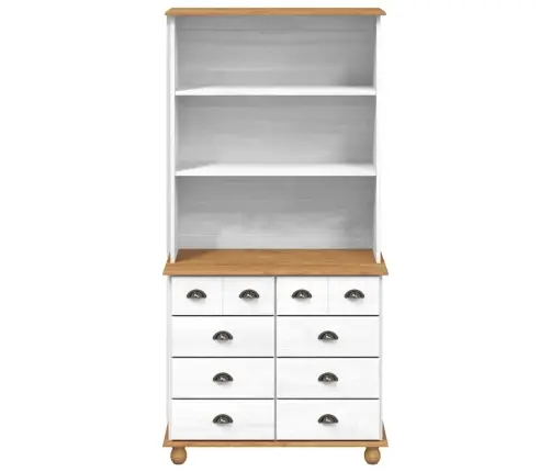 Narvas Askim Balta 91 X 40 X 184 Cm Pušies Medienos Masyvas