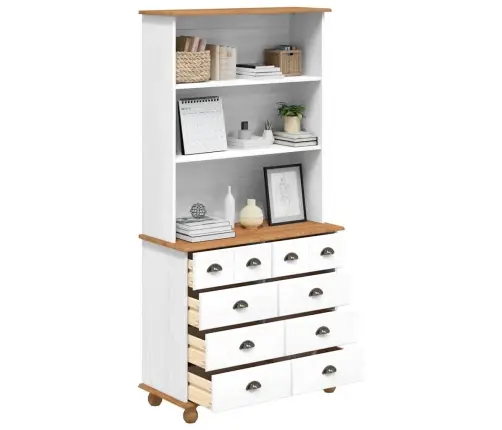 Narvas Askim Balta 91 X 40 X 184 Cm Pušies Medienos Masyvas