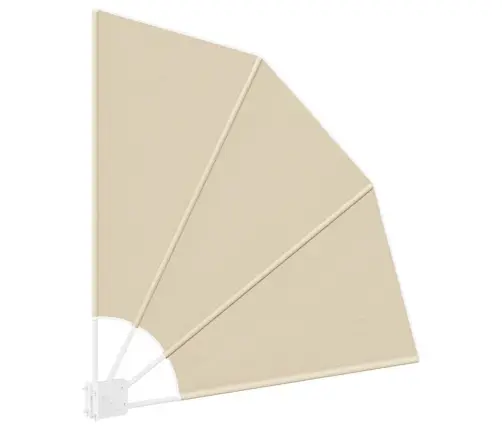 Balkona Privātuma Ekrāns Bēša 115 X 115 Cm Audums Vidaxl