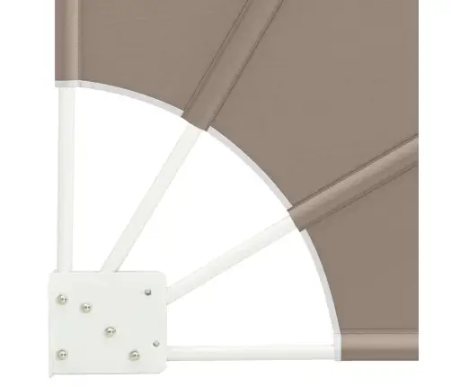 Balkona Privātuma Ekrāns Pelēkbrūna 115 X 115 Cm Audums Vidaxl