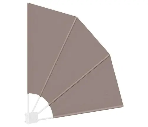 Balkona Privātuma Ekrāns Pelēkbrūna 115 X 115 Cm Audums Vidaxl