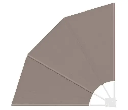 Balkona Privātuma Ekrāns Pelēkbrūna 115 X 115 Cm Audums Vidaxl