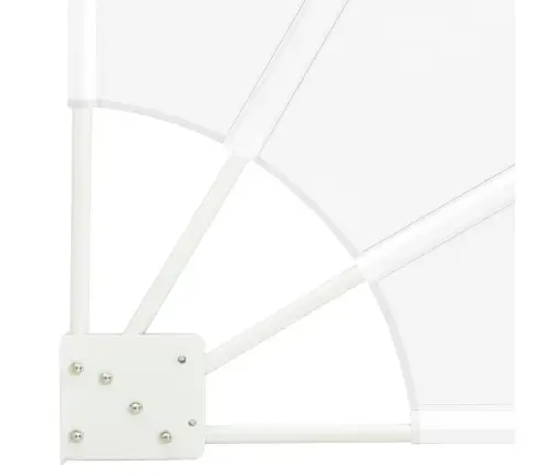 Balkono Privatumo Ekranas Balta 115 X 115 Cm Audinys