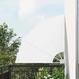 Balkona Privātuma Ekrāns Balts 115 X 115 Cm Audums Vidaxl