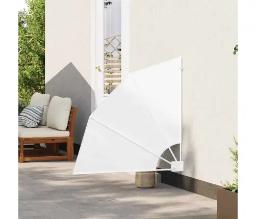 Balkono Privatumo Ekranas Balta 115 X 115 Cm Audinys