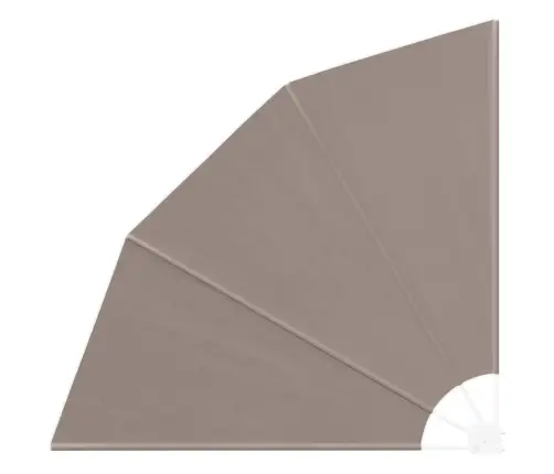 Balkona Privātuma Ekrāns Pelēkbrūna 160 X 160 Cm Audums Vidaxl