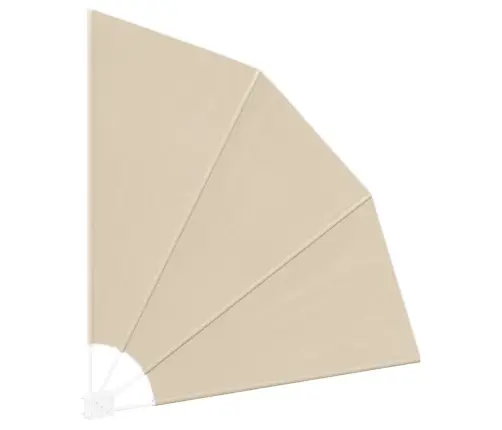 Balkona Privātuma Ekrāns Bēša 140 X 140 Cm Audums Vidaxl