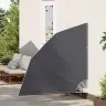 Balkona Privātuma Ekrāns Melna 140 X 140 Cm Audums Vidaxl