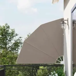 Balkona Privātuma Ekrāns Pelēkbrūna 140 X 140 Cm Audums Vidaxl