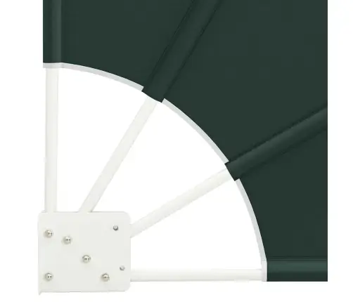 Balkona Privātuma Ekrāns Tumši Zaļa 140 X 140 Cm Audums Vidaxl