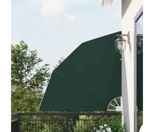 Balkona Privātuma Ekrāns Tumši Zaļa 140 X 140 Cm Audums Vidaxl