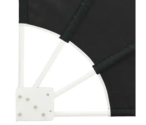 Balkona Privātuma Ekrāns Antracīts 210 X 210 Cm Audums Vidaxl