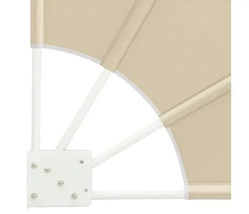 Balkona Privātuma Ekrāns Bēša 210 X 210 Cm Audums Vidaxl