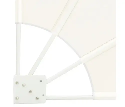 Balkona Privātuma Ekrāns Krēmkrāsa 115 X 115 Cm Audums Vidaxl Balkona Privātuma Ekrāns Krēmkrāsa 115 X 115 Cm Audums Vidaxl