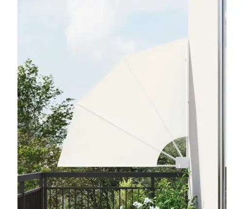 Balkona Privātuma Ekrāns Krēmkrāsa 115 X 115 Cm Audums Vidaxl Balkona Privātuma Ekrāns Krēmkrāsa 115 X 115 Cm Audums Vidaxl