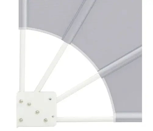 Balkono Privatumo Ekranas Pilka 160 X 160 Cm Audinys