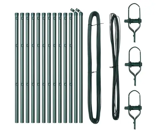 Žoga Stabi 13 Pcs Zaļa Ø32Mm 160 Cm Metāls Vidaxl