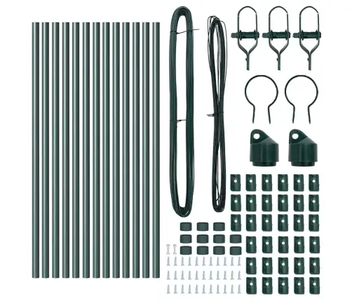Žoga Stabi 13 Pcs Zaļa Ø32Mm 160 Cm Metāls Vidaxl