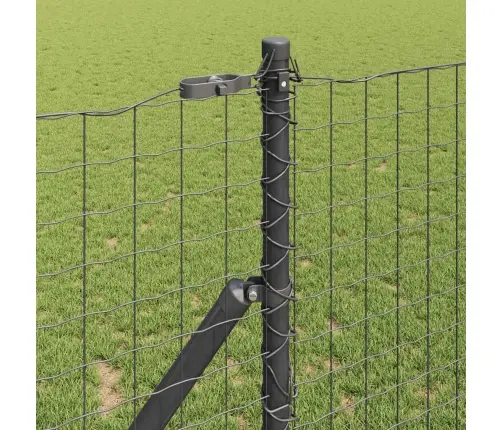 Žoga Stabu Komplekts 7 Pcs Pelēka Ø32Mm 170 Cm Metāls Vidaxl