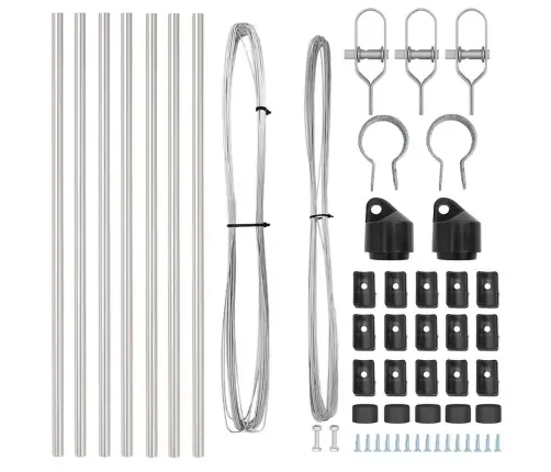 Aiapost 7 Pcs Hõbedane Teras