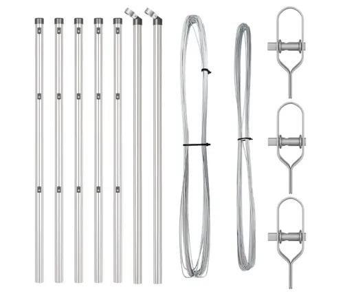 Tvorelės Stulpas 7 Pcs Sidabro Plienas