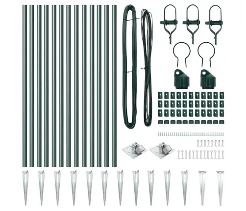 Tvorelės Stulpas 13 Pcs Žalia Plienas