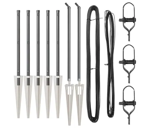 Tvorelės Stulpas 7 Pcs Pilka Plienas