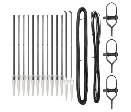 Aiapostid 13 Pcs Hall Ø32Mm 180 Cm Tsingitud Teras