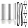 Aiapostid 13 Pcs Hall Ø32Mm 180 Cm Tsingitud Teras