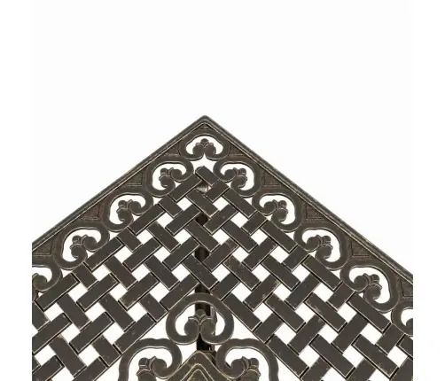 Dārza Galdu Komplekts 3 Pcs Bronzas Krāsa 80 X 80 X 75 Cm Vidaxl
