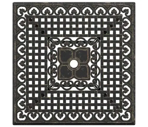 Dārza Galdu Komplekts 3 Pcs Bronzas Krāsa 80 X 80 X 75 Cm Vidaxl