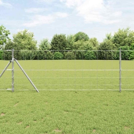 Lauku Žogs Sudraba 25 X 0.8 M Cinkots Tērauds Vidaxl