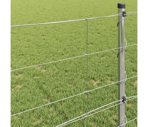 Lauka Žogs 0.8X25 M Cinkots Tērauds Vidaxl