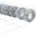 Ganyklų Tvora Sidabro 25 X 1,2 M Galvanizuotas Plienas