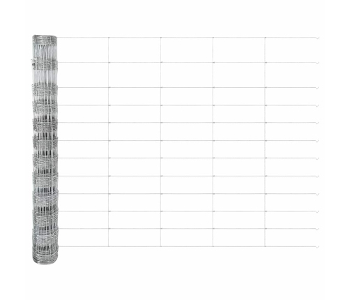 Ganyklų Tvora Sidabro 25 X 1,2 M Galvanizuotas Plienas