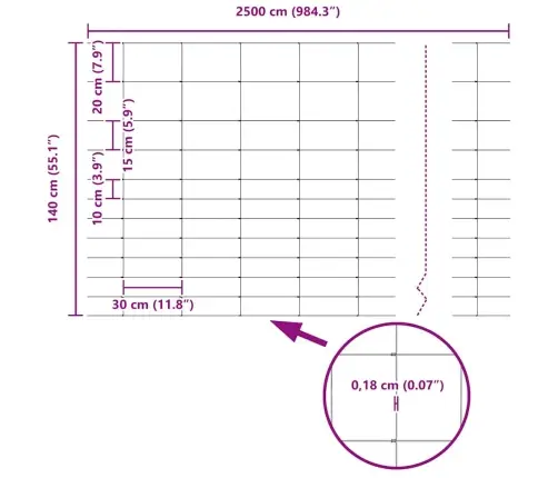 Karjamaa-Aed Hõbedane 25 X 1,4 M Tsingitud Teras