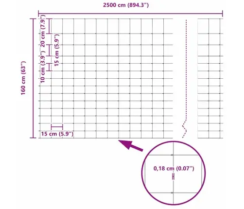 Karjamaa-Aed Hõbedane 25 X 1.6 M Tsingitud Teras