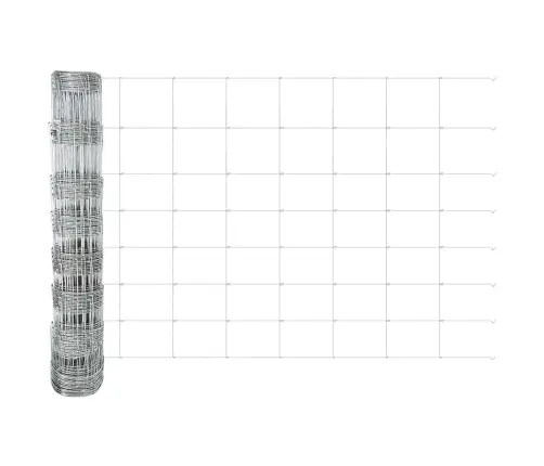 Lauka Žogs 0.8X50 M Cinkota Tērauda Vidaxl