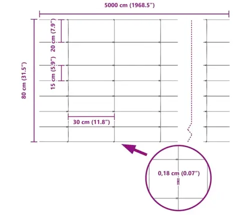 Karjamaa-Aed Hõbedane 50 X 0,8 M Tsingitud Teras