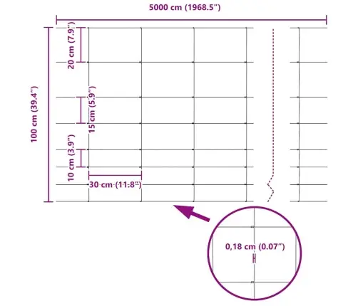 Ganyklų Tvora Sidabro 50 X 1 M Galvanizuotas Plienas