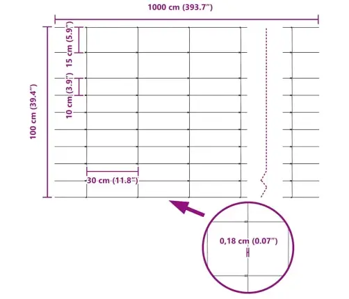 Lauku Žogs 1X50 M Cinkots Tērauds Vidaxl